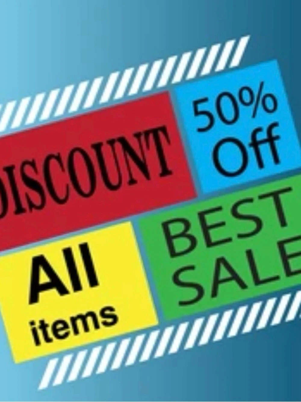 50% OFF EVERYTHING LIMITED TIME